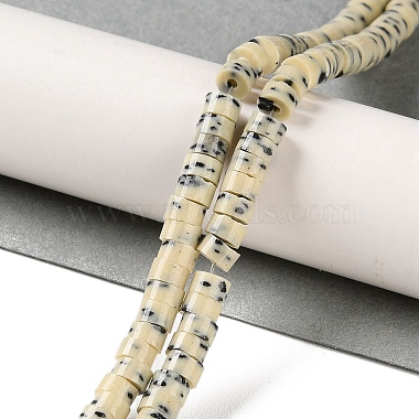 Imitation Dalmatian Handmade Porcelain Beads Strands(PORC-H011-04)-2