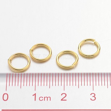Golden Color Brass Jump Rings(X-JRC8MM-G)-3