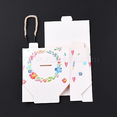 Rectangle Paper Gift Boxes with Handle Rope(CON-B010-03A)-2