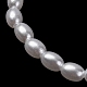 2Pcs Alloy Plastic Pearl Stretch Bracelets for Women(BJEW-U011-03G)-4