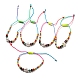  Colorful Beaded Bracelet Sweet and Cute Girl Style Adjustable Imitation Pearl Bracelet Versatile Bracelet(AR4716-12)-1