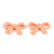 Opaque Acrylic Beads, Bowknot, Light Salmon, 18x30x5.5mm, Hole: 1.6mm, about 600pcs/500g(SACR-T351-005I)