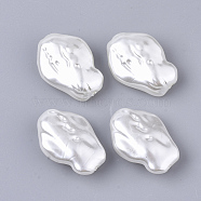 ABS Plastic Imitation Pearl Beads, Nuggets, Creamy White, 25x17.5x8.5mm, Hole: 1.5mm, about 262pcs/500g(OACR-T022-09)