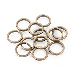 Tibetan Style Ring Bead Frames, Lead Free & Cadmium Free, Antique Bronze, 19x4mm, Hole: 1mm(EA13622Y-AB)