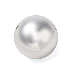 CCB Plastic Beads, Round, Platinum, 16mm, Hole: 2mm(CCB-B003-30P)