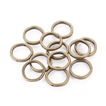 Tibetan Style Ring Bead Frames, Lead Free & Cadmium Free, Antique Bronze, 19x4mm, Hole: 1mm