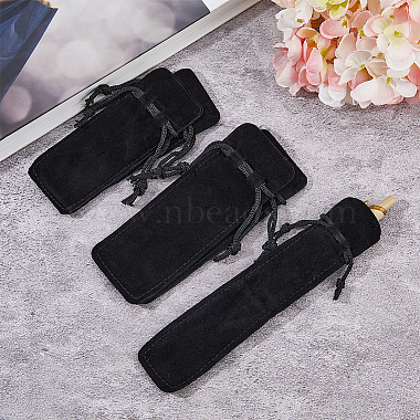 15Pcs 3 Styles Rectangle Velvet Lipstick Storage Drawstring Bags(ABAG-FH0001-07)-4