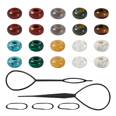 Fashewelry набор инструментов для плетения пластиковых волос с поворотом для укладки волос(DIY-FW0001-31)-2