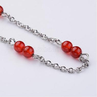 304 Stainless Steel Chain Anklets(AJEW-AN00170)-3