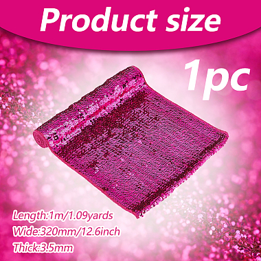 Polyester & PET Reversible Sequin Fabric(DIY-WH0453-78A)-2