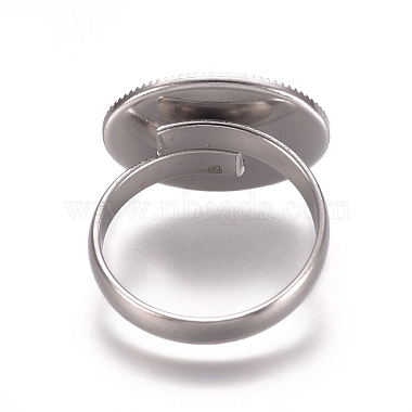 304ステンレス製フィンガー指輪のコンポーネント(STAS-M274-034P)-2
