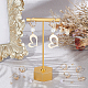 10Pcs Brass Olive Branch Stud Earring Settings for Rhinestone(DIY-BBC0001-34)-4