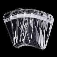 Transparent Plastic Zip Lock Bags, Resealable Packaging Bags, Rectangle, Clear, 13x8.5x0.02cm, Unilateral Thickness: 2.3 Mil(0.06mm)(OPP-T002-01C)
