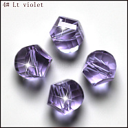 Imitation Austrian Crystal Beads, Grade AAA, Faceted, Polygon, Lilac, 10mm, Hole: 0.9~1mm(SWAR-F085-10mm-04)