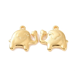Ion Plating(IP) 304 Stainless Steel Pendants, Elephant Charms, Golden, 17x18x3mm, Hole: 1.6mm(STAS-F293-37G)