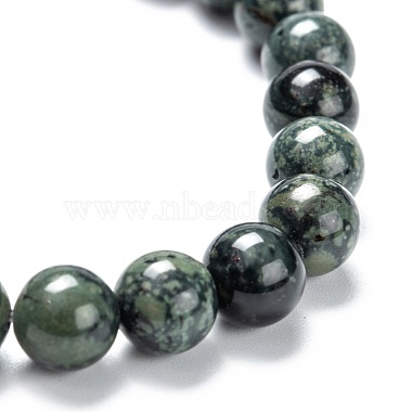 Bracelets de perles extensibles en jaspe kambaba naturel(G-A185-01V)-3