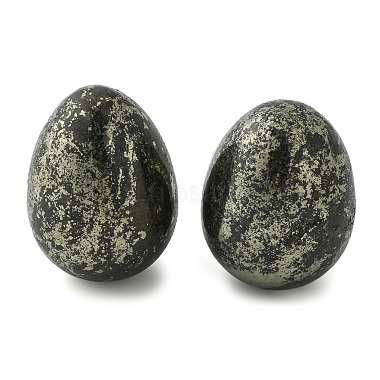 Egg Black Stone Beads