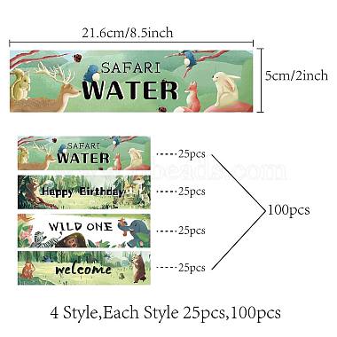 1 Bag Self-Adhesive Plastic Labels Stickers(DIY-CN0002-09F)-2