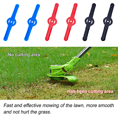 AHADERMAKER 36Pcs 3 Colors Plastic Lawn Mower Blade(KY-GA0001-15)-6