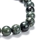 Bracelets de perles extensibles en jaspe kambaba naturel(G-A185-01V)-3