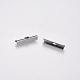 304 Stainless Steel Ribbon Crimp Ends(STAS-S112-001G-P)-1