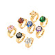 Light Gold Brass Small Ring Charms(RJEW-A023-01)-1