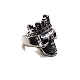 Steam Punk Style Titanium Steel Skull King Finger Rings(SKUL-PW0005-12A)-1