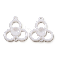 Opaque Acrylic Links, Flower, Flower, 30.5x28x3.5mm, Hole: 2mm, about 588pcs/500g(SACR-L007-063)