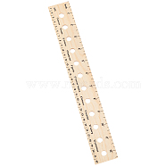 Pine Wood Plant Seed Spacing and Interval Rulers, BurlyWood, 32x4.35x0.4cm(AJEW-WH0083-101A)