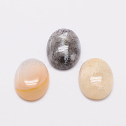 Oval Natural Agate Cabochons, 40x30x7mm(X-G-K020-40x30mm-06)