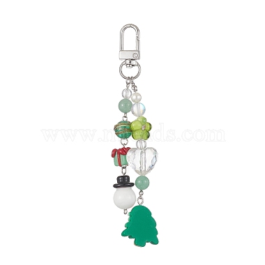 Christmas Handmade Lampwork Pendant Decorations(HJEW-TA00021)-2