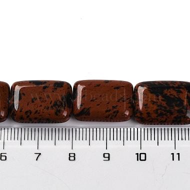 Natural Mahogany Obsidian Beads Strands(G-T047-B26-01)-5