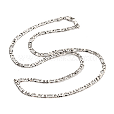 Brass Figaro Chain Bracelets & Necklaces for Women(NJEW-U011-11P)-2