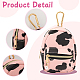 2Pcs 2 Colors PU Leather Tarp Zip Cosmetic Pouches(AJEW-FG0003-26)-3