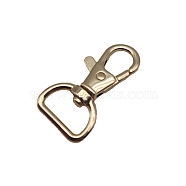 Alloy Swivel Lobster Claw Clasps, for Bag Strap Making, Light Gold, 4.1cm(PW-WG87601-01)