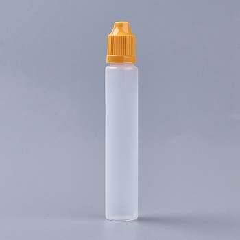 Plastic Bead Containers, with Lid, Column, Orange, 131x22mm, Capacity: 30ml(1.01 fl. oz)
