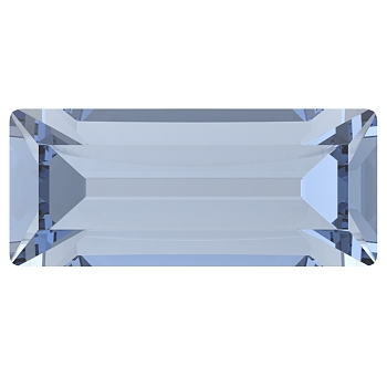 Preciosa&reg MAXIMA Crystal Fancy Stones, Czech Crystal, 435 26 212 Baguette, Dura Foiling, 30020 Light Sapphire, 4x2mm.