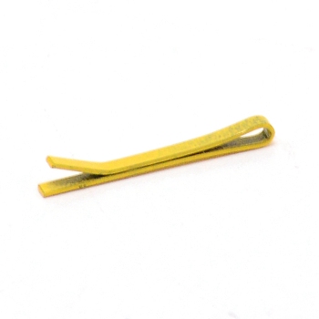 Alloy Hair Bobby Pins, Doll Decorations, for Doll Making Supplies, Yellow, 15x1x2mm
