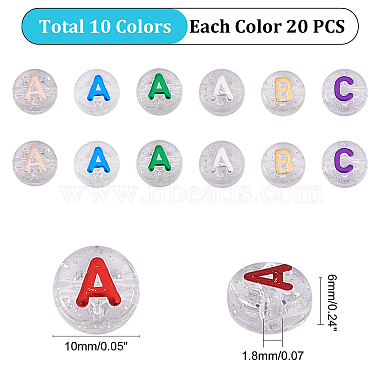 CHGCRAFT Plating Transparent Acrylic Beads(MACR-CA0001-01)-2