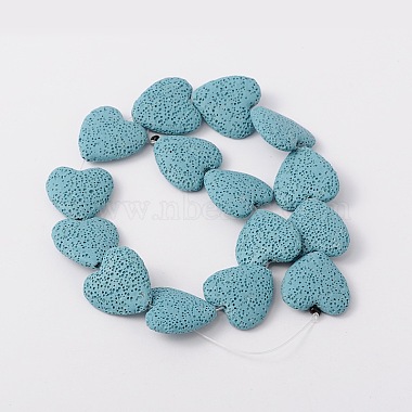 Synthetic Lava Rock Bead Strands(G-N0113-14)-2