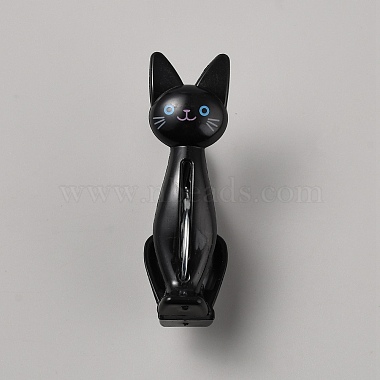 猫の形をしたプラスチック製キッチン食品袋クリップ 1個(AJEW-WH0248-507A)-1