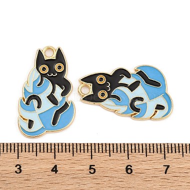 Plant & Animal Alloy Enamel Pendants(FIND-N005-05C-G)-3