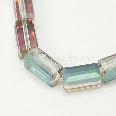 12mm Colorful Cuboid Glass Beads