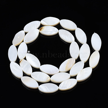 Eau douce naturelle de coquillage perles brins(SHEL-Q024B-017)-3