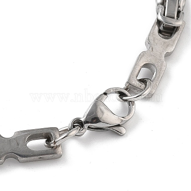 Anti-Tarnish 201 Stainless Steel Link Chain Necklace & Bracelets Set(SJEW-G083-05P)-3