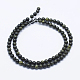 Perles en pierre de serpentine naturelle / dentelle verte(G-P345-01-6mm)-2
