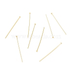 Brass Flat Head Pins, Long-Lasting Plated, Real 18K Gold Plated, 38x0.7mm, Head: 2mm(X-KK-F824-114D-G)