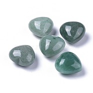 Natural Green Aventurine Heart Love Stone, Pocket Palm Stone for Reiki Balancing, 20x20x13~13.5mm(G-F659-B26)