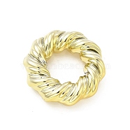 CCB Plastic Linking Rings, Twisted Round Ring, Golden, 37x35.5x10mm, Inner Diameter: 16mm(CCB-G017-16G)