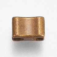 Clothing Accessories, Zinc Alloy Zipper Repair Down Zipper Stopper, Antique Bronze, 3x5x3.5mm, Inner Diameter: 1.5mm(PALLOY-WH0013-B01-AB)